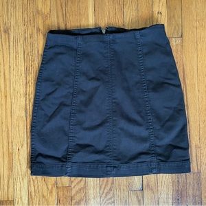 Free People Black Mini Skirt